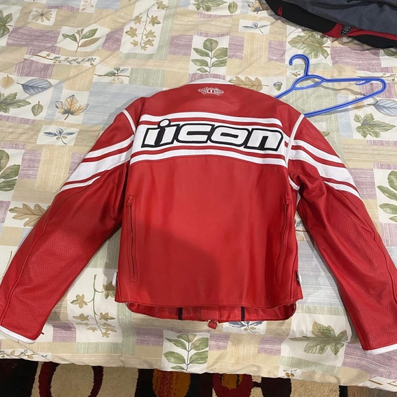 Icon Daytona leather motorcycle jacket large - Picture 2 of 2